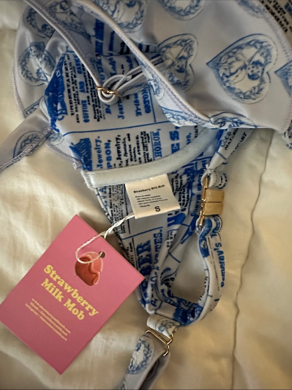NWT Strawberry Milk Mob Miss Dolly Bikini set Small - Picture 6 of 8